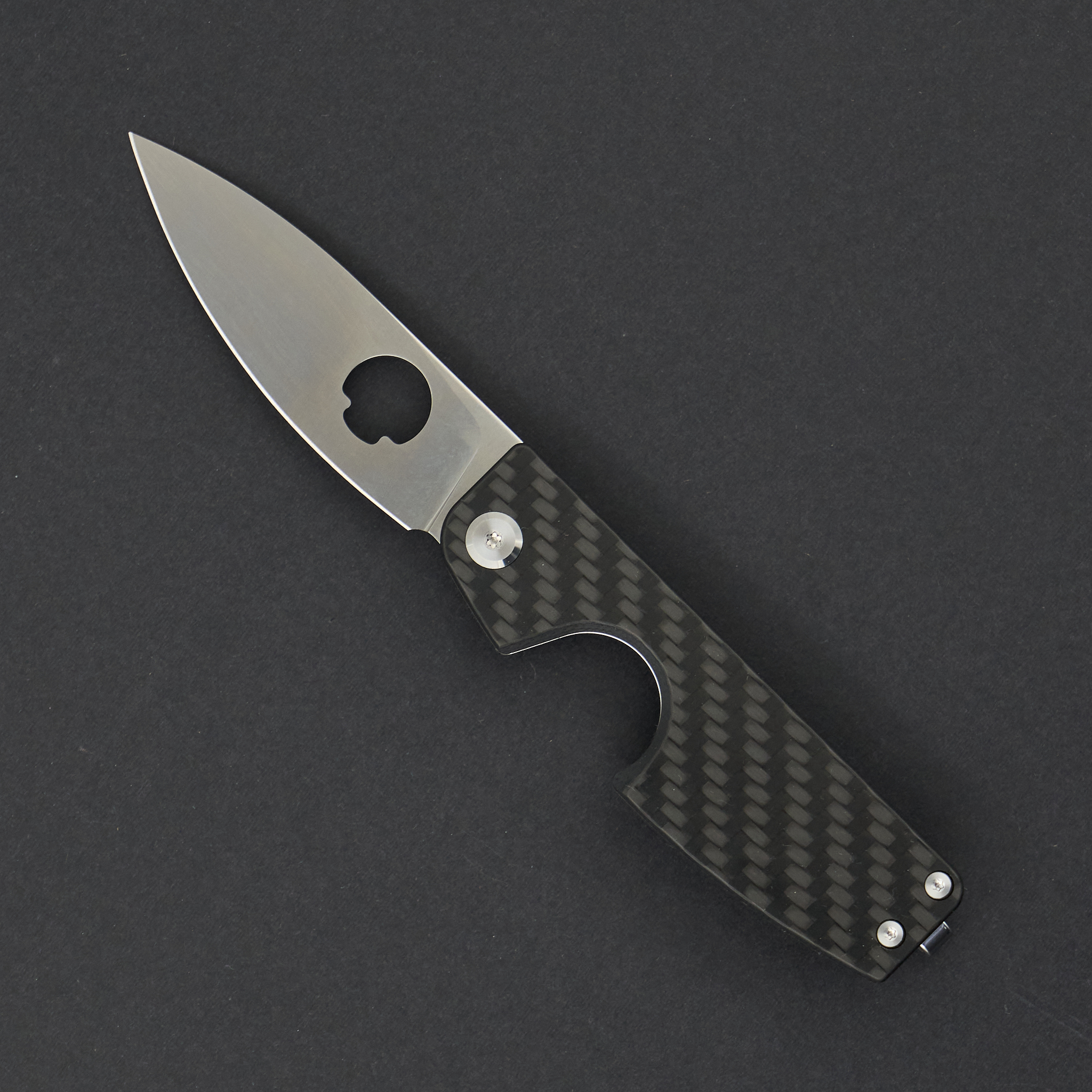 Складной нож для сигар Daggerr Cigarknife CF, сталь VG-10, рукоять карбон, черный