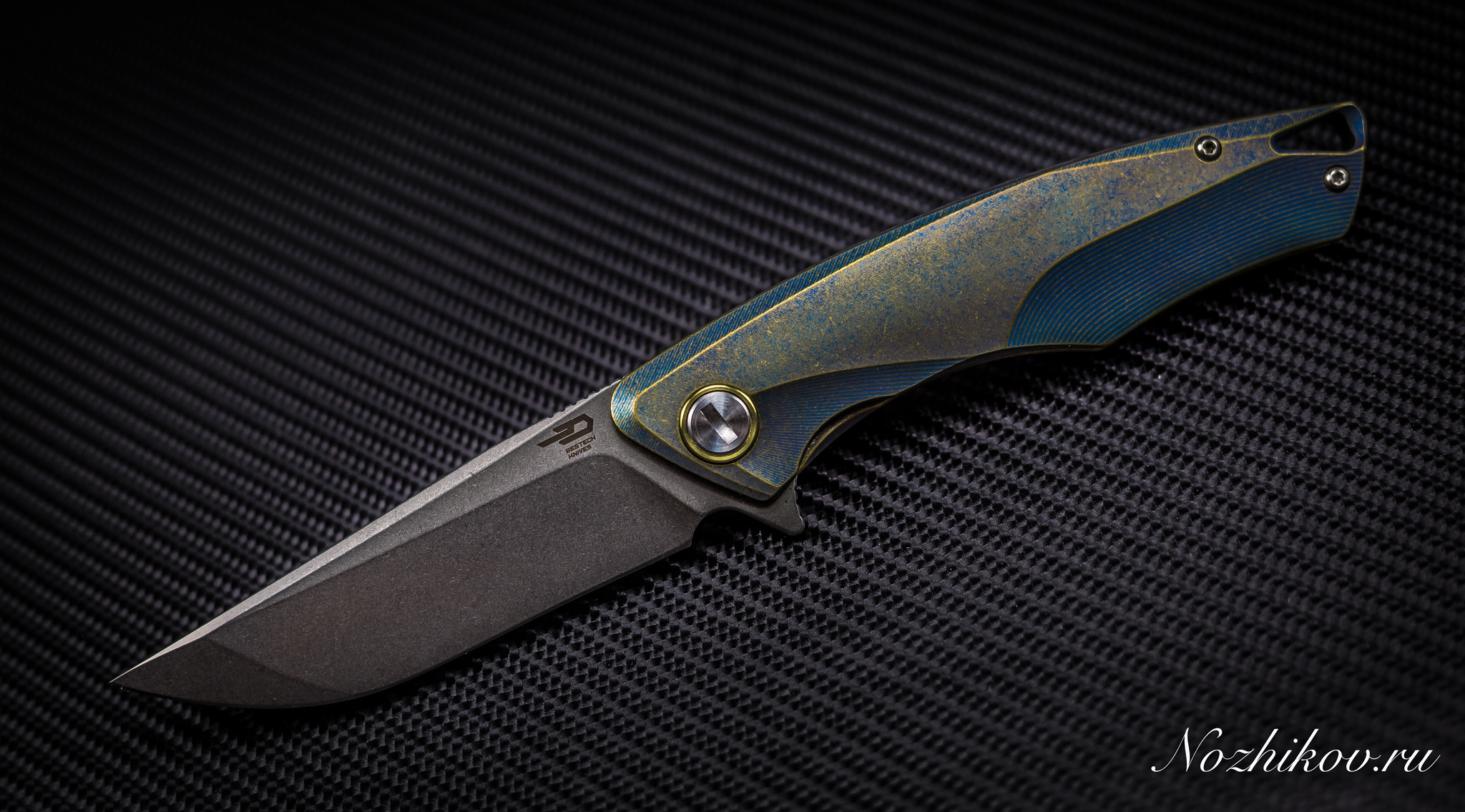 Складной нож Bestech Dolphin BT1707A, сталь CPM-S35VN, рукоять титан - фото 9