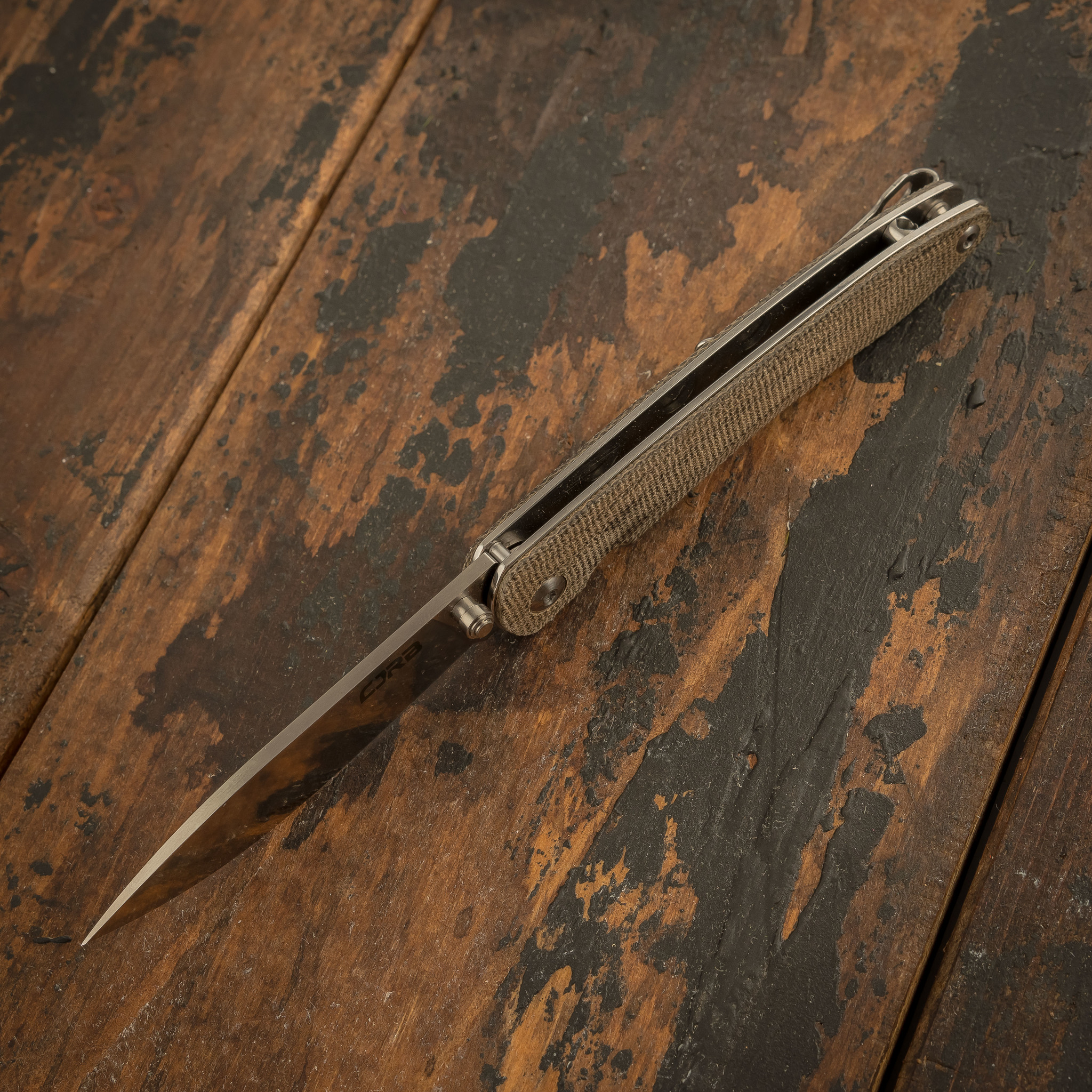 Складной нож CJRB Ria, сталь AR-RPM9, Micarta - фото 4