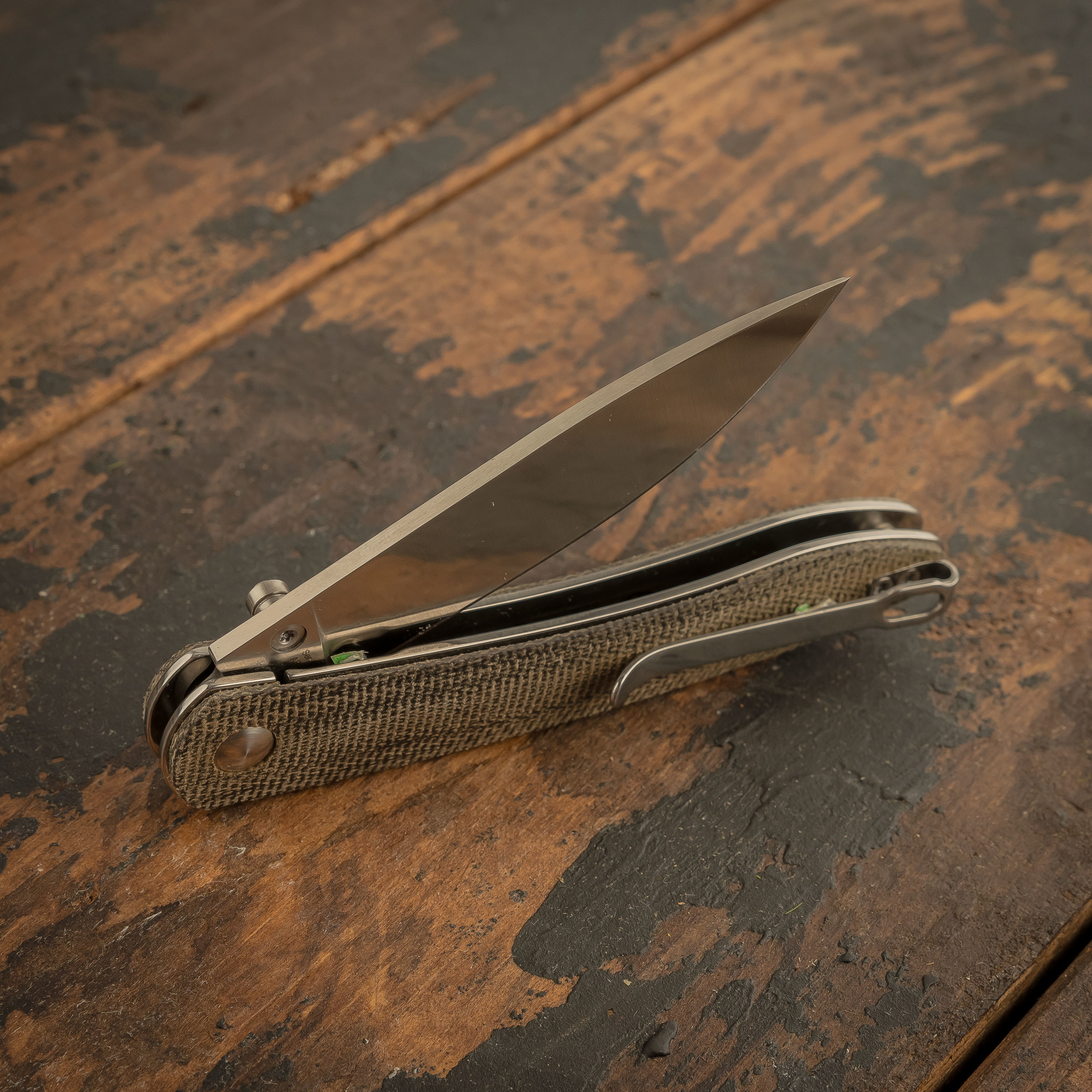 Складной нож CJRB Ria, сталь AR-RPM9, Micarta - фото 7