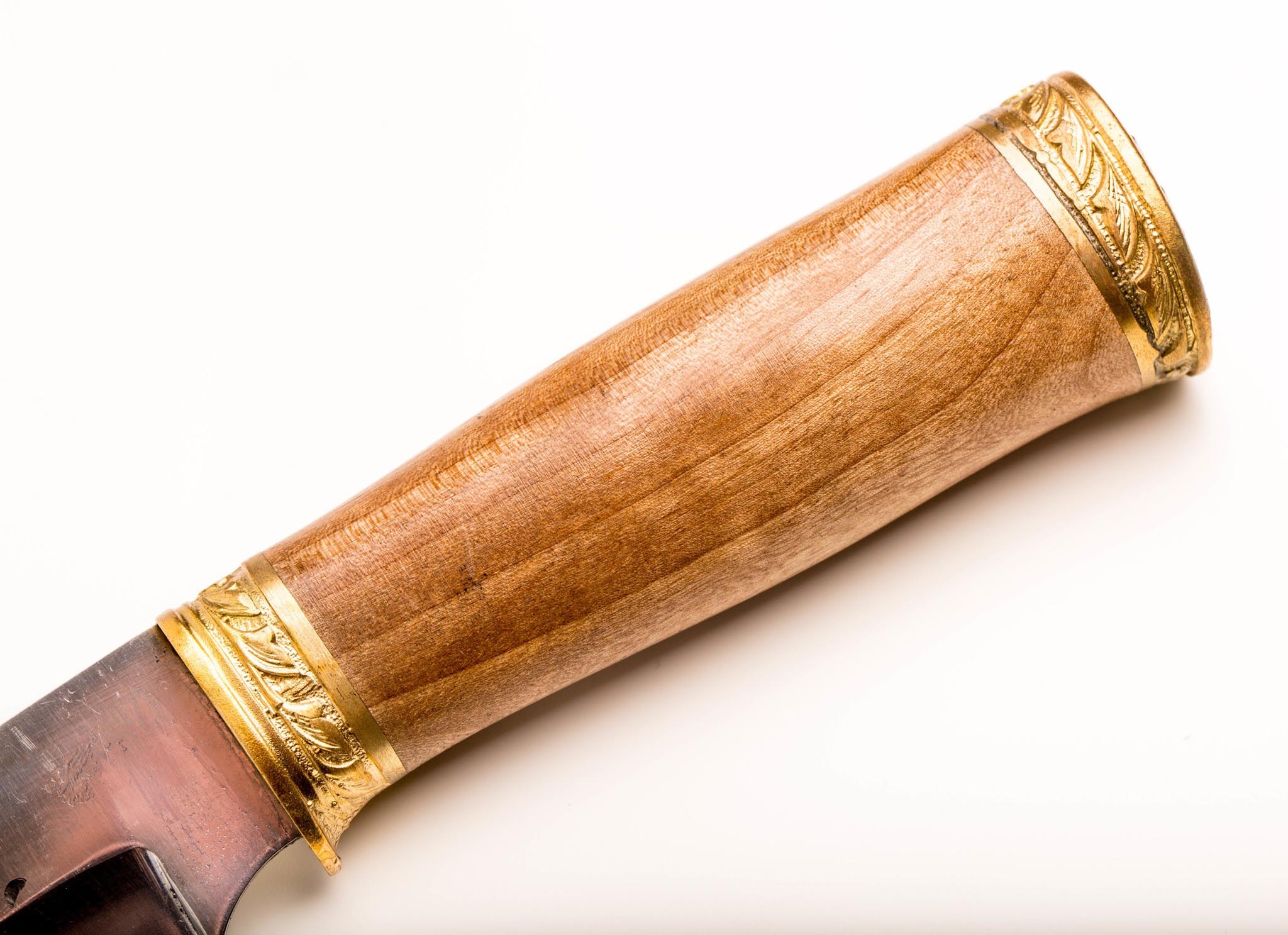 Нож Самурай, Кизляр СТО, сталь 65х13, орех, латунь - фото 2