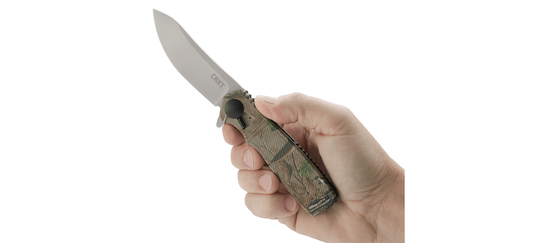 фото Складной нож crkt homefront™ hunter, сталь 1.4116, рукоять термопластик grn