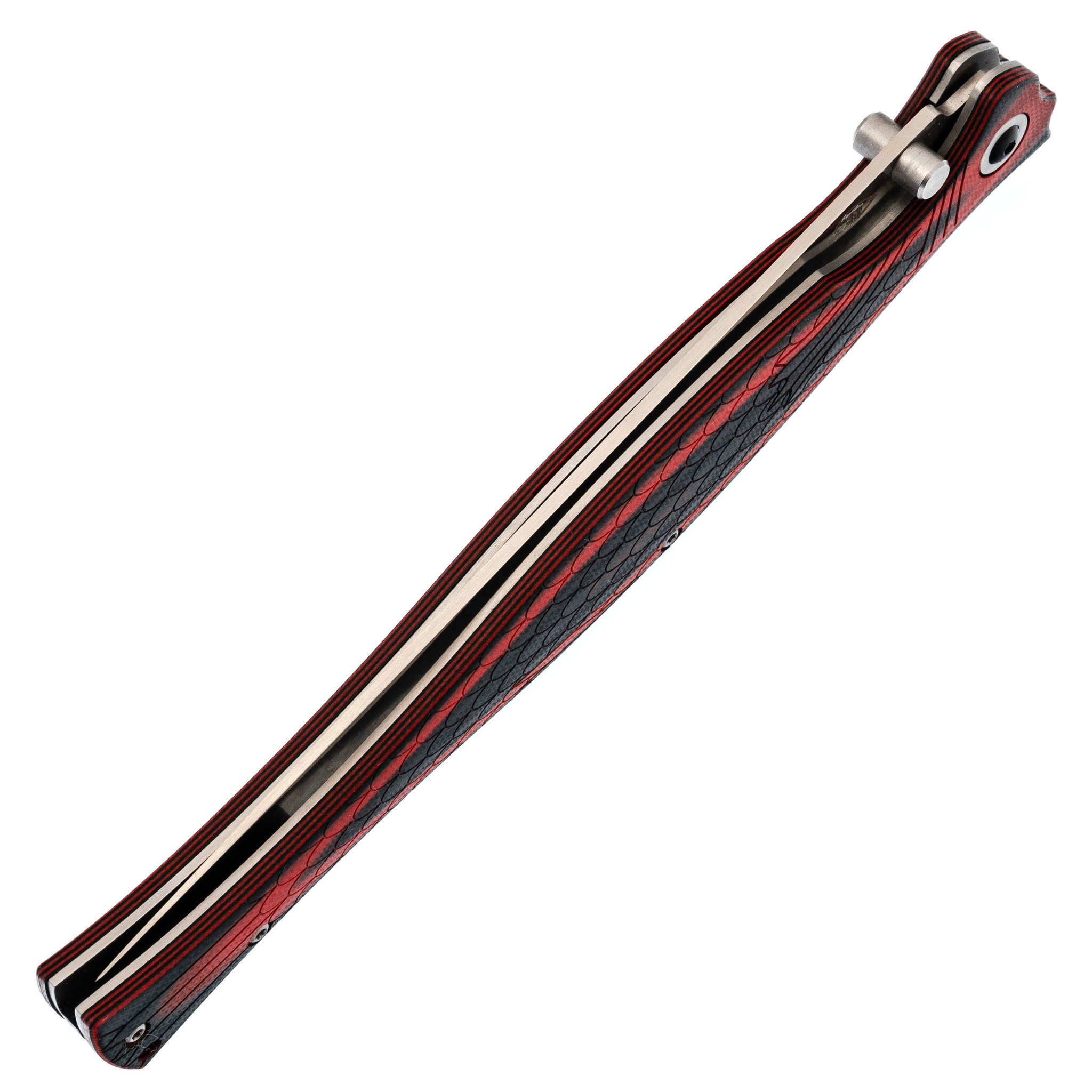 Складной нож филейный Лаврак, сталь AUS-8, красный - фото 6