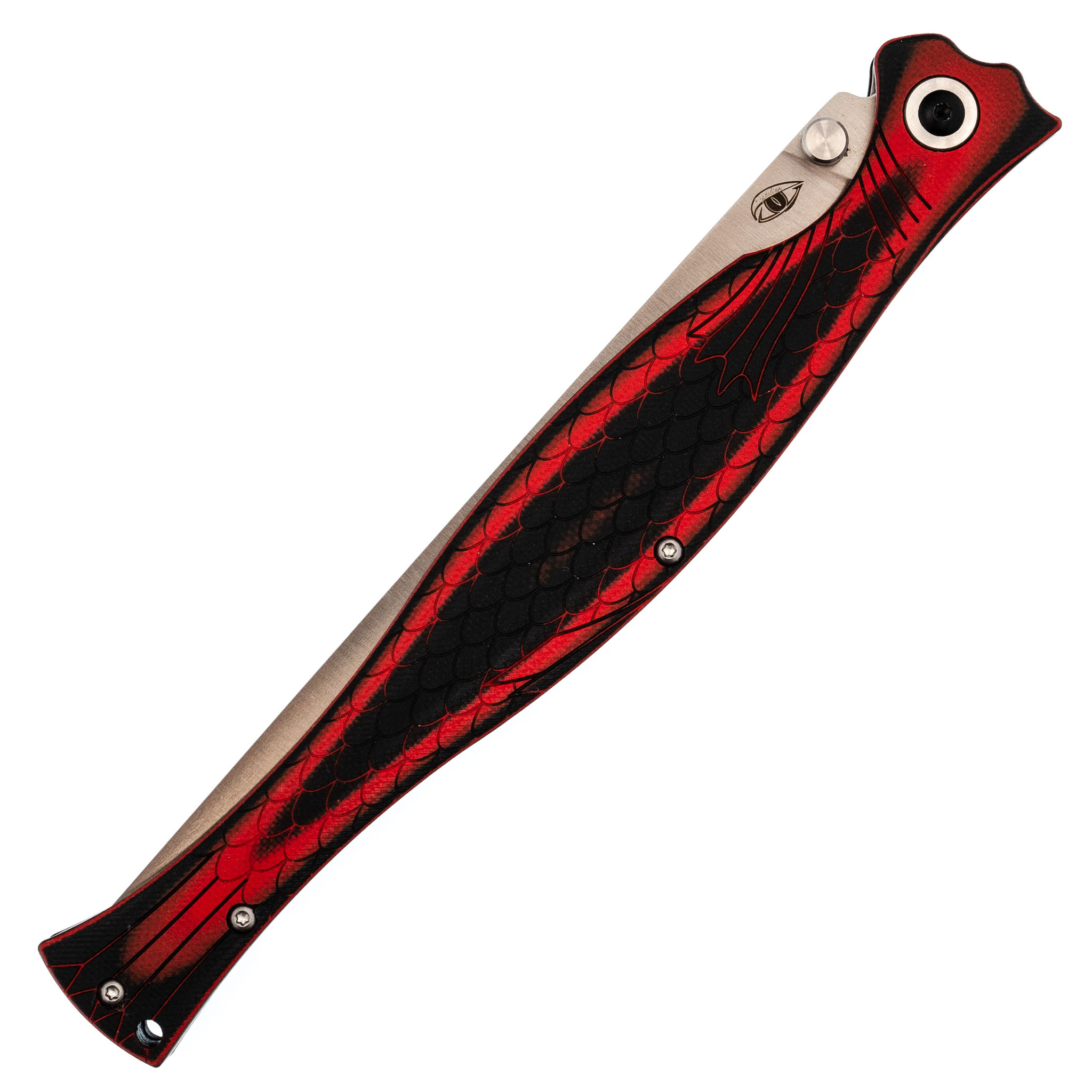 Складной нож филейный Лаврак, сталь AUS-8, красный - фото 7