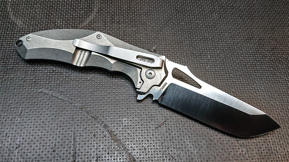 Складной нож Silver Twill Messerkonig, сталь N690Co, рукоять G-10 - фото 2