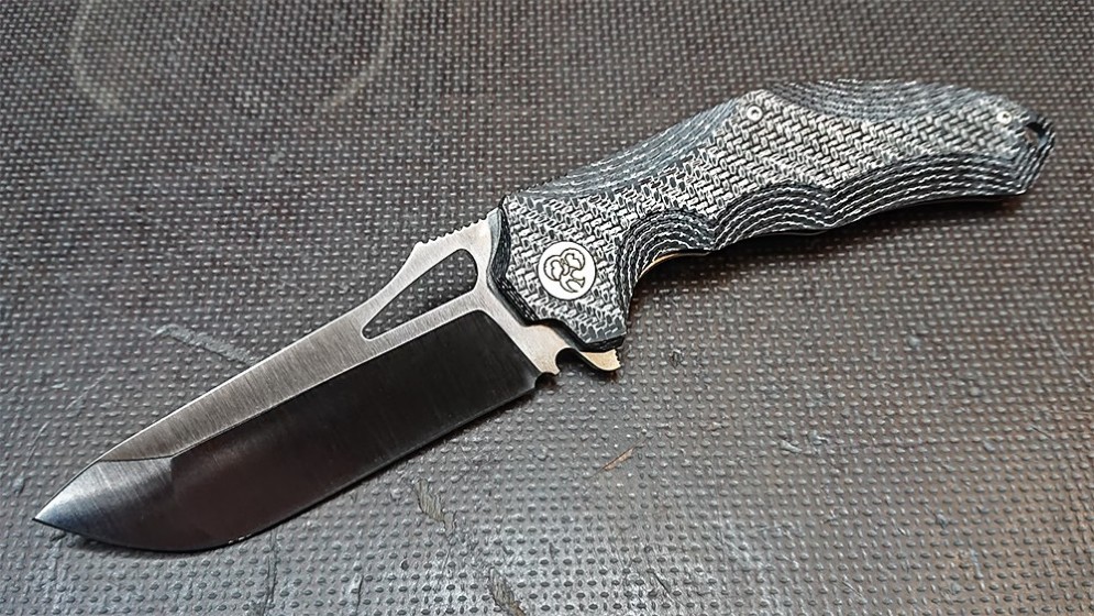 Складной нож Silver Twill Messerkonig, сталь N690Co, рукоять G-10 - фото 1