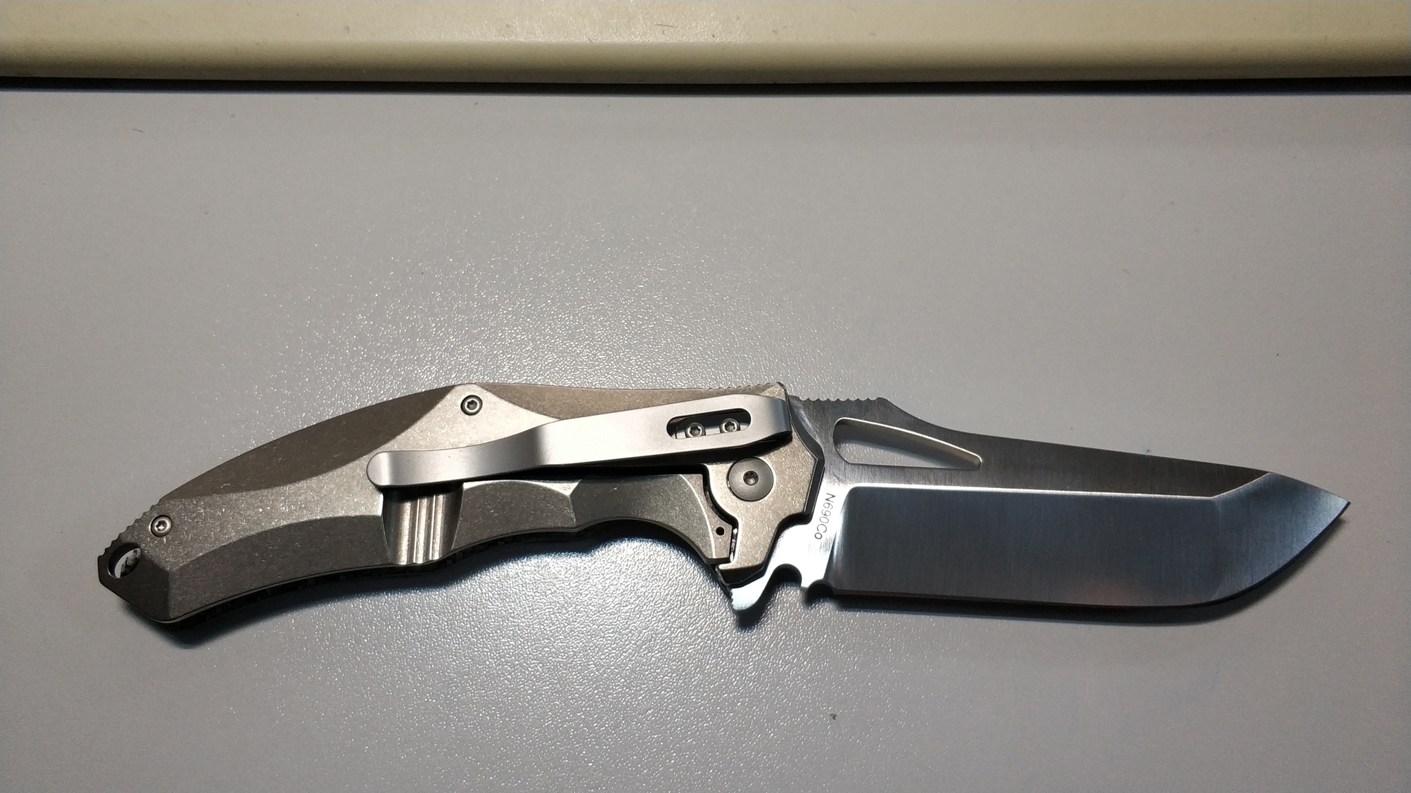 Складной нож Silver Twill Messerkonig, сталь N690Co, рукоять G-10 - фото 3