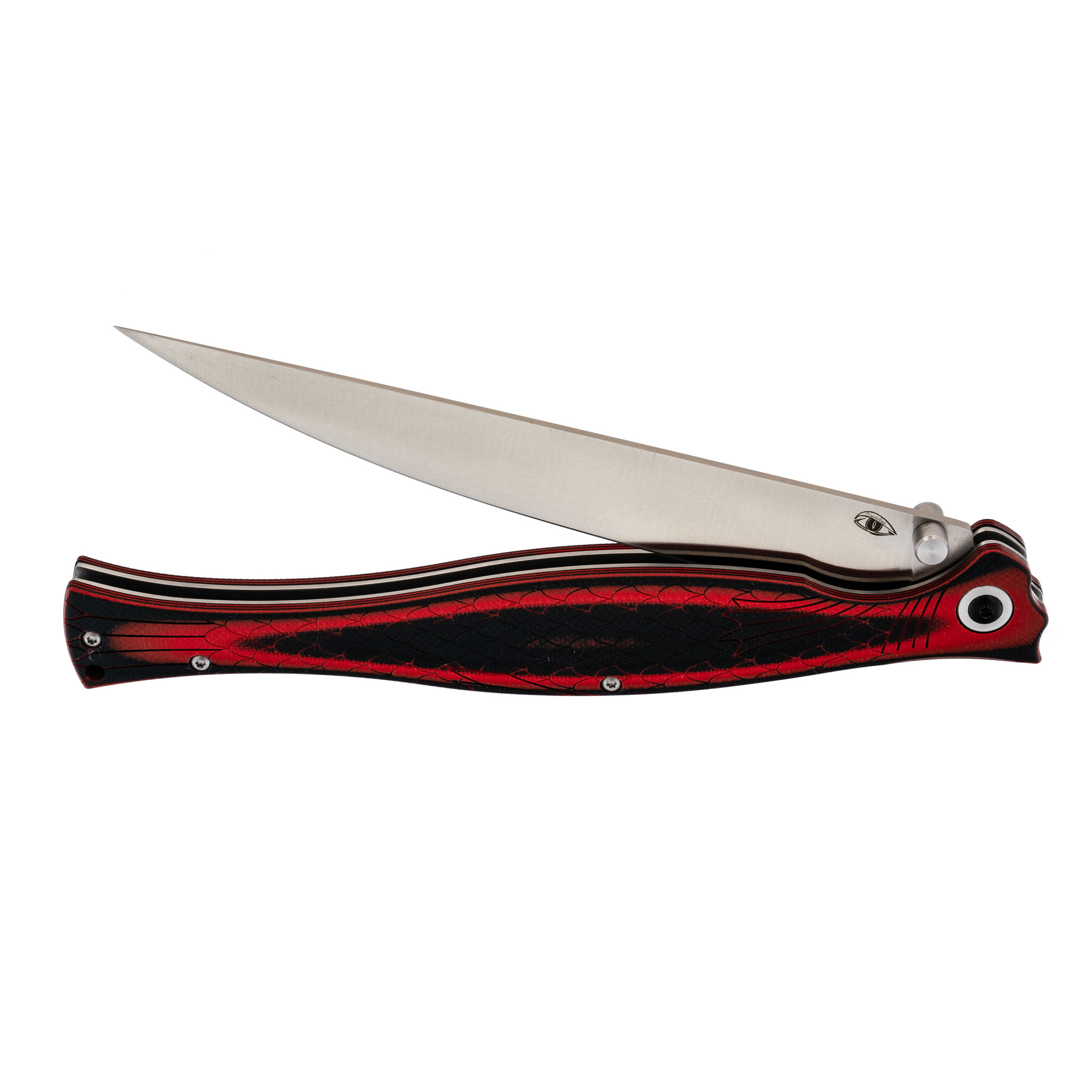 Складной нож филейный Лаврак, сталь AUS-8, красный - фото 5