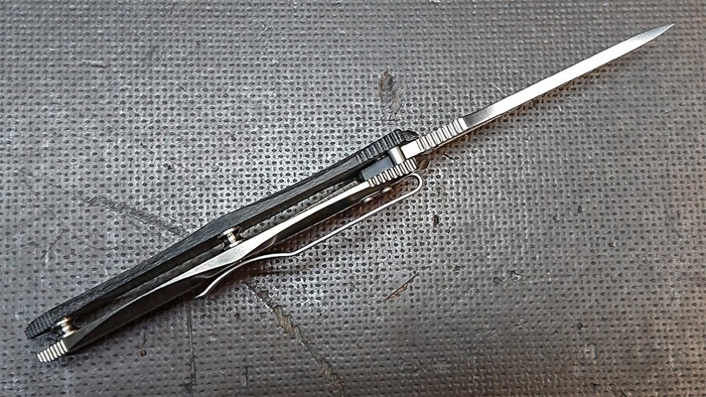 Складной нож Silver Twill Messerkonig, сталь N690Co, рукоять G-10 - фото 6