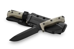 Фото Нож с фиксированным клинком LionSteel M7B CVG, сталь Sleipner, рукоять Green canvas micarta