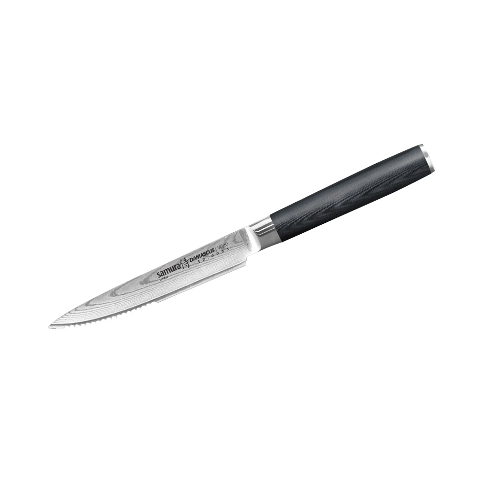 Нож кухонный Samura Damascus SD-0031/Y, сталь VG-10/дамаск, рукоять стеклотекстолит, Для мяса, Ножи для стейка