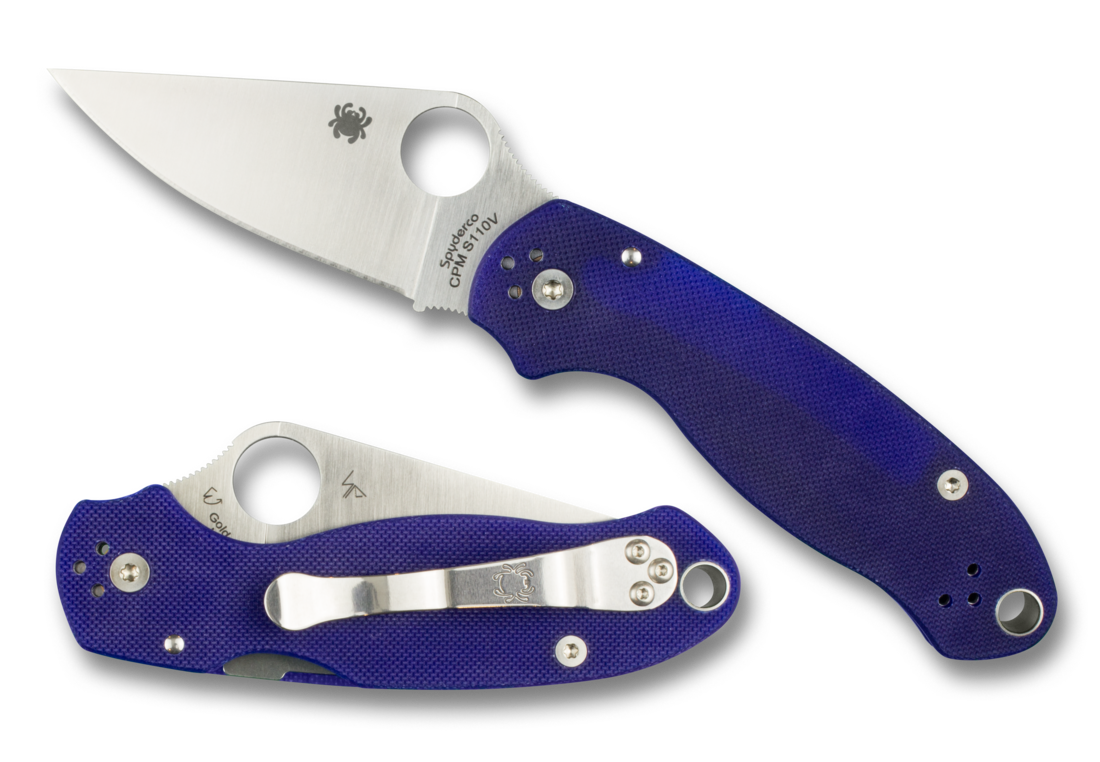 Складной нож Spyderco Para 3 Blue, CPM S110V, G10 - фото 1
