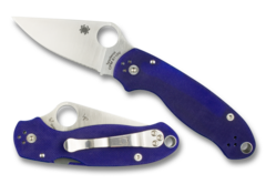 Фото Складной нож Spyderco Para 3 Blue, CPM S110V, G10
