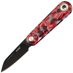 Фото Складной нож Sanrenmu 325S-PY, сталь 12C27, рукоять смола, красный