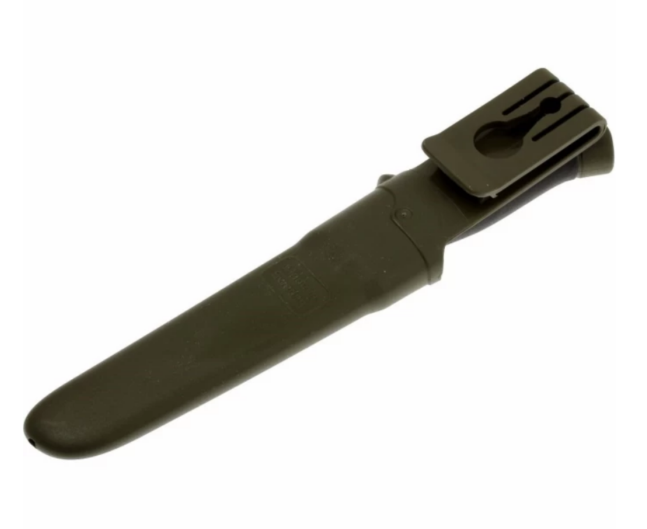 фото Нож с фиксированным лезвием morakniv companion mg (c), углеродистая сталь, рукоять резина/пластик, цвет хаки