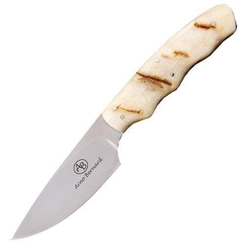 Нож с фиксированным клинком Arno Bernard Squirrel, сталь N690, рукоять рог барана