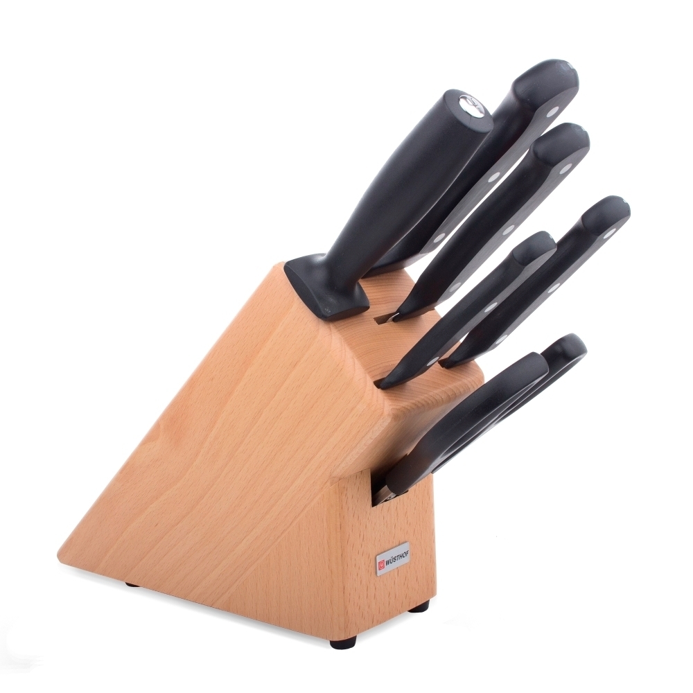 Набор кухонных ножей 4 шт., мусат на деревянной подставке 9867-2, серия Gourmet