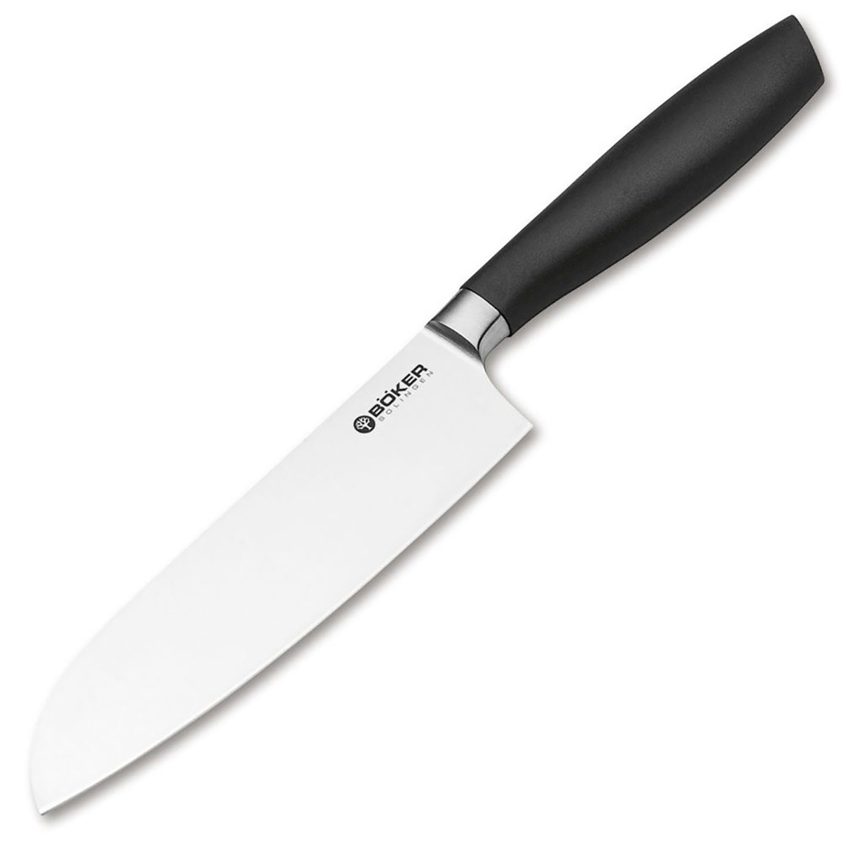 Кухонный нож шефа Boker Core Santoku, 163 мм, сталь X50CrMoV15, рукоять пластик