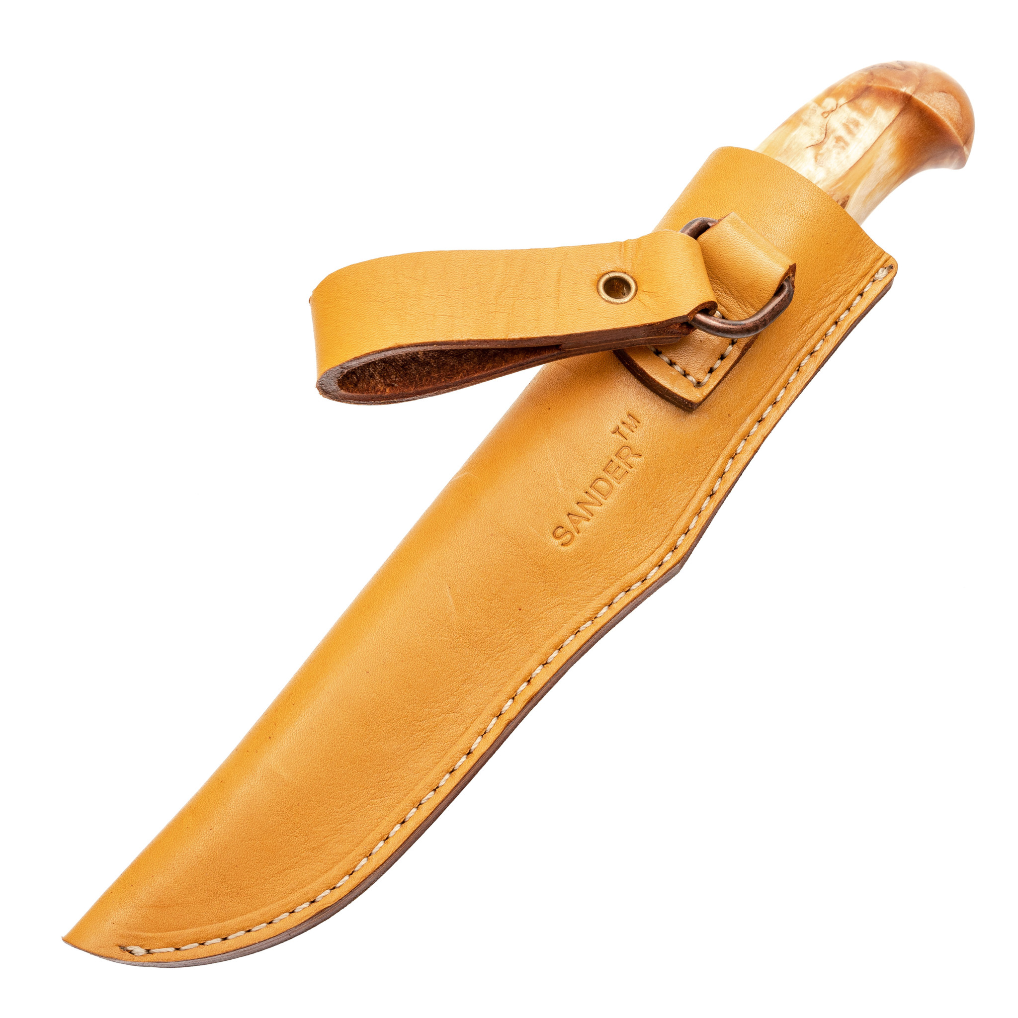 Нож Барбус, сталь M390, карельская береза - фото 8