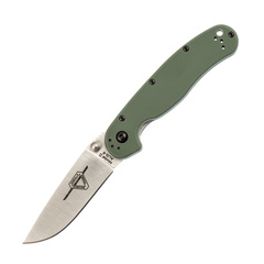 Фото Нож складной Ontario RAT-2, сталь D2, Satin, рукоять термопластик GRN, olive