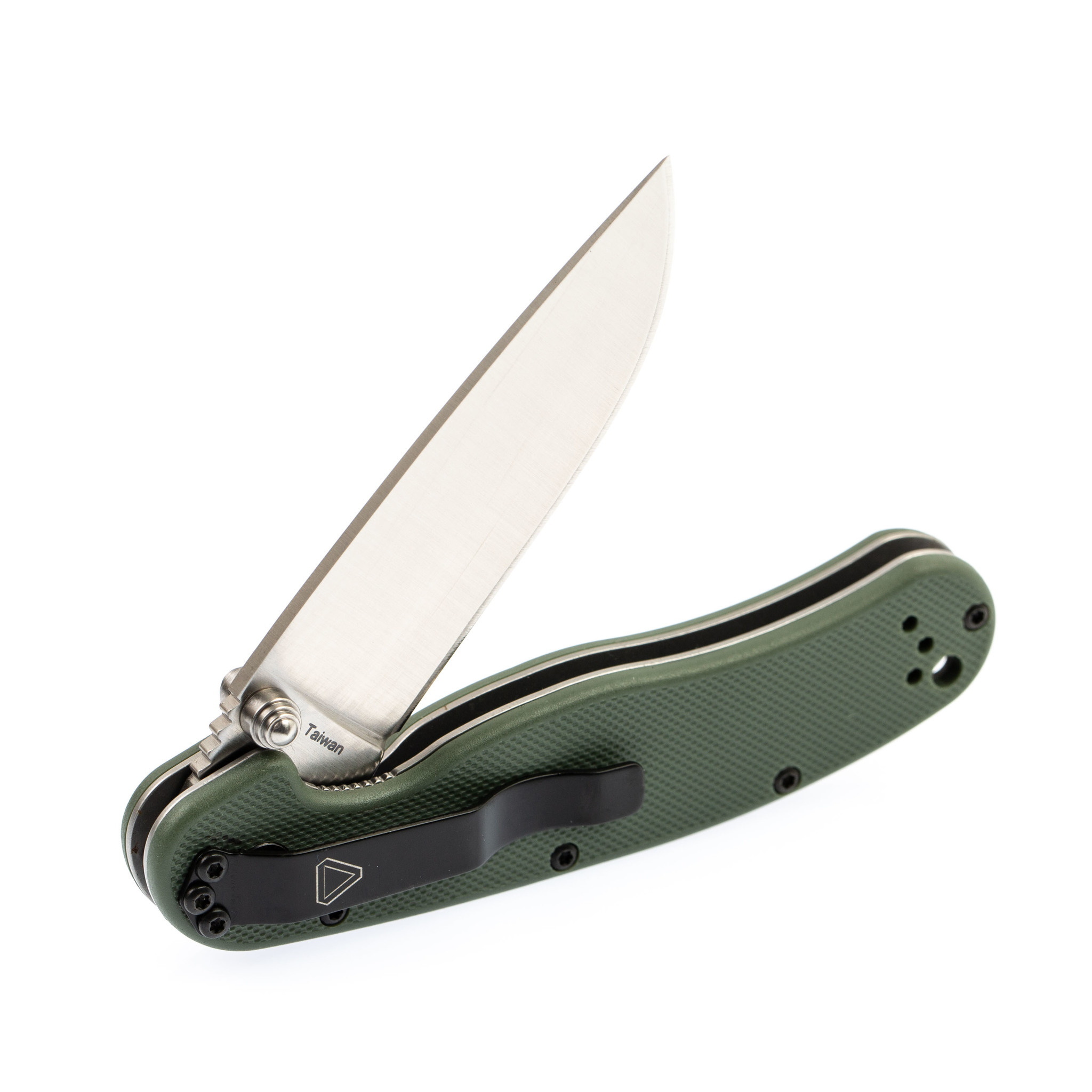 фото Нож складной okc rat-2, сталь d2. клинок - satin, рукоять - olive grn ontario
