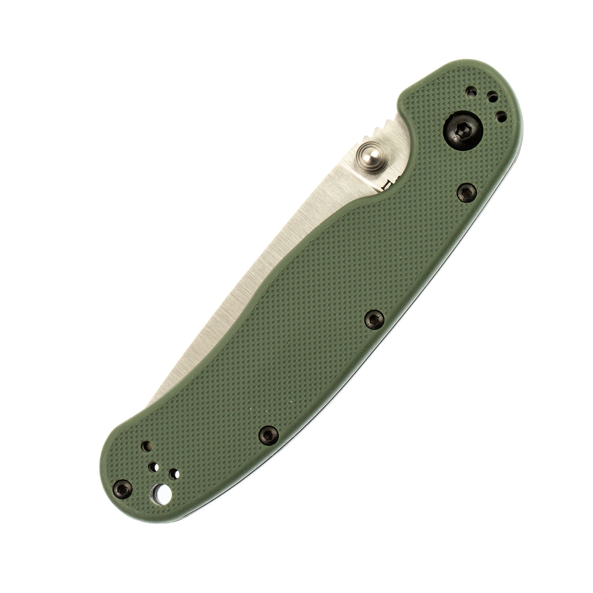 Нож складной Ontario RAT-2, сталь D2. Клинок - Satin, Рукоять - Olive GRN от Ножиков