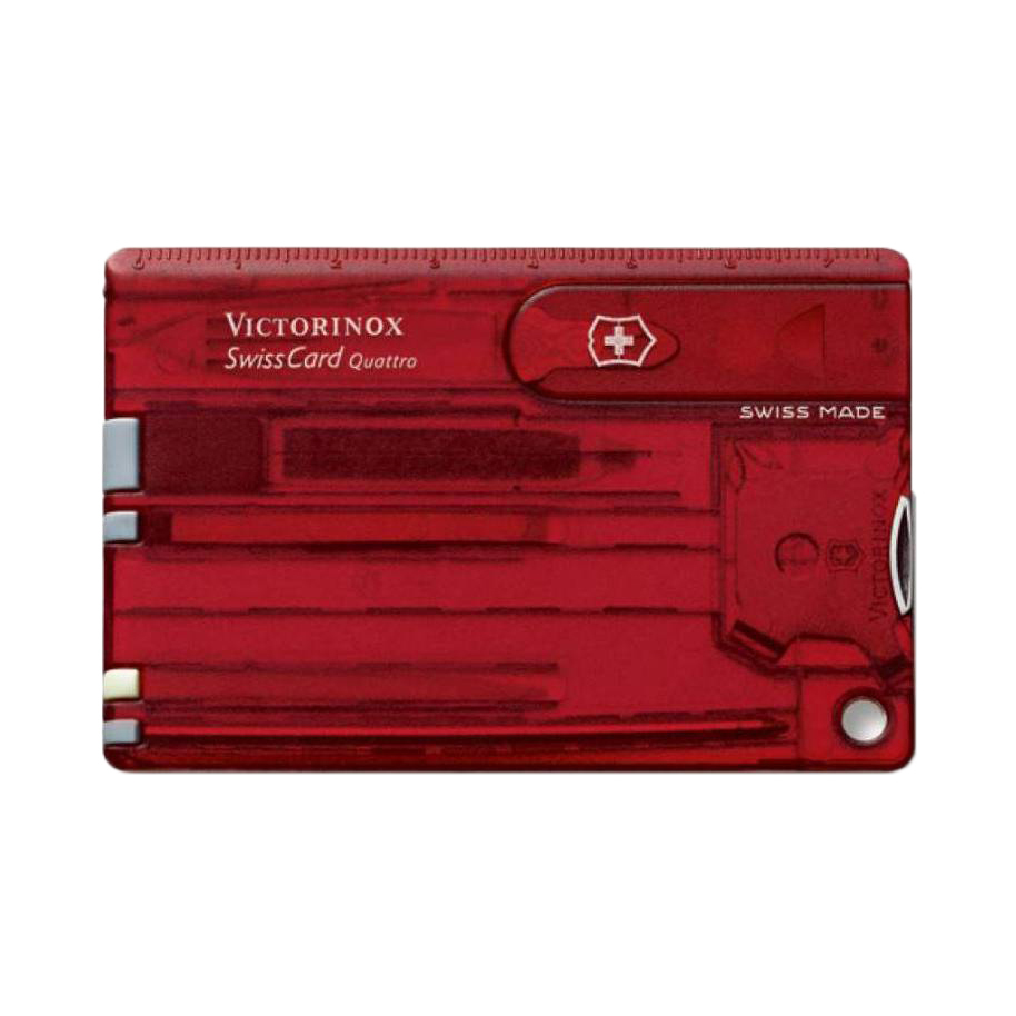 Швейцарская карта Victorinox SwissCard Quattro, сталь X50CrMoV15, рукоять ABS-Пластик, красный от Ножиков