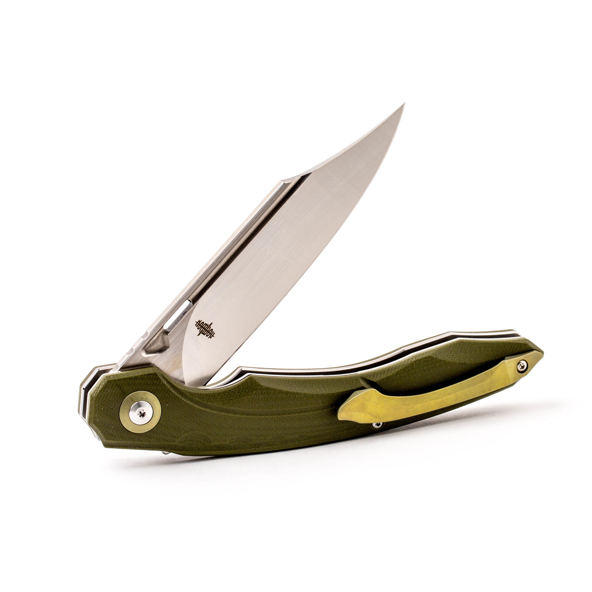 Складной нож Bestech Knives FANGA, D2, Зеленый - фото 6