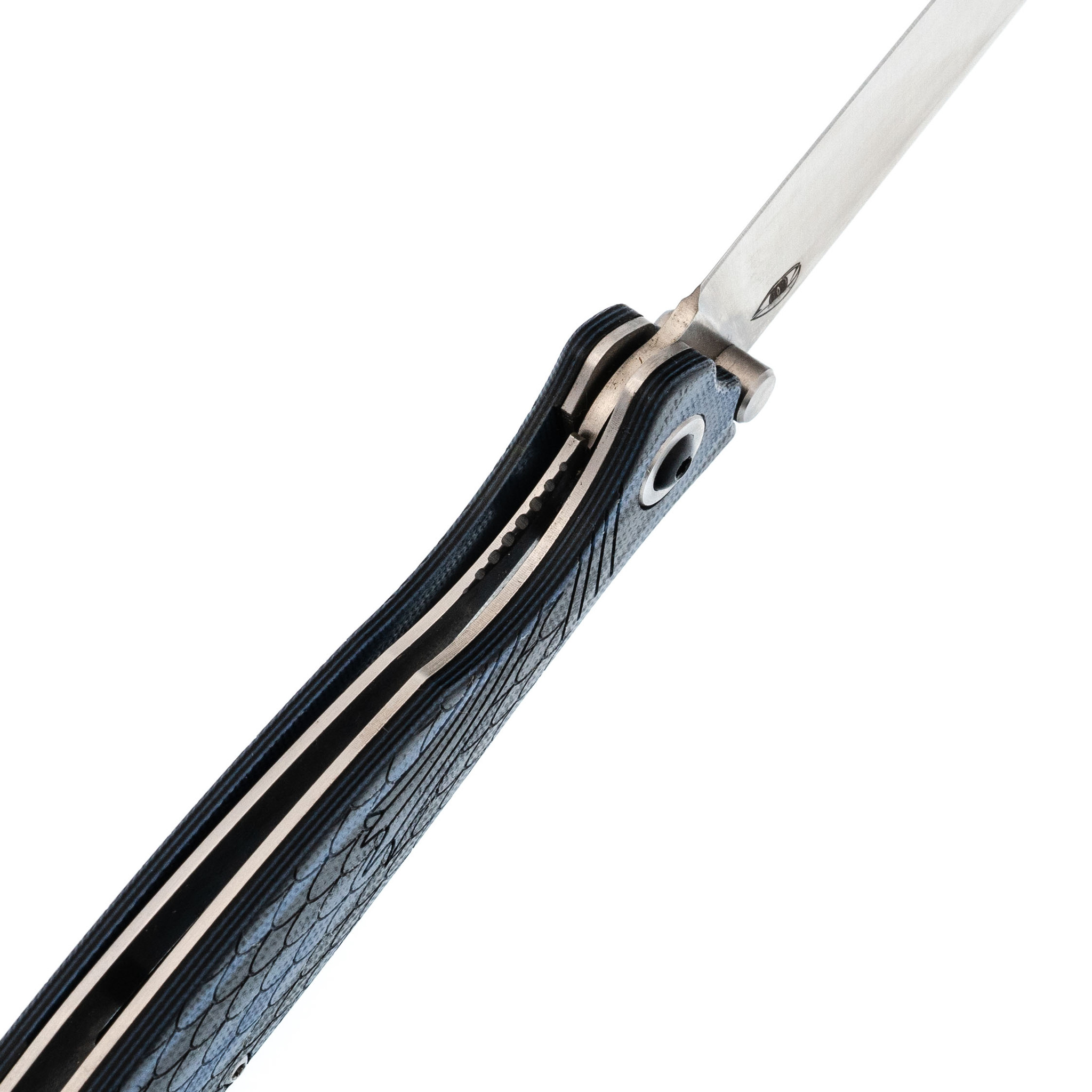 Складной нож филейный Лаврак, сталь AUS-8, синий - фото 4