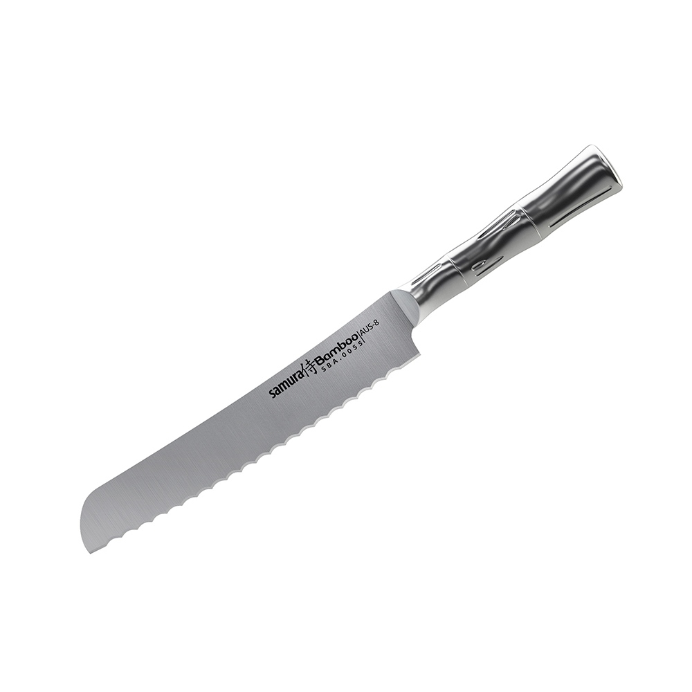 Кухонный нож для хлеба Samura Bamboo SBA-0055/Y, сталь AUS-8