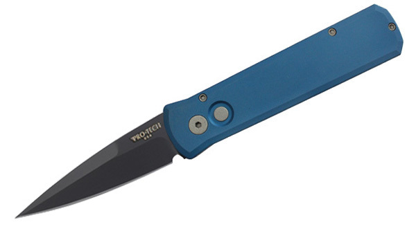 Автоматический складной нож Pro-Tech Godson 721-Blue, сталь 154CM, рукоять алюминий, синий - фото 5