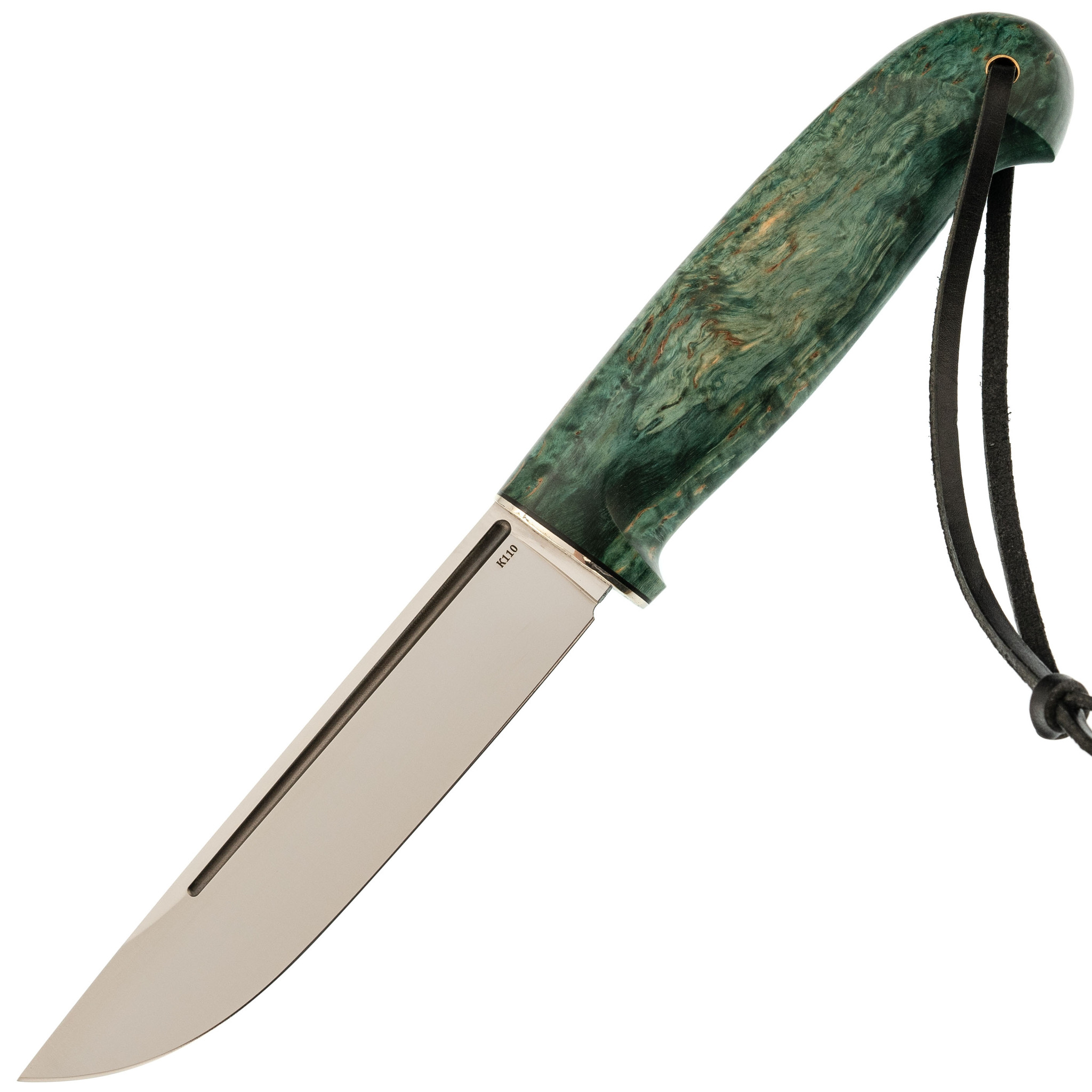 Нож Лиман, сталь х12мф, черный граб, дубок (латунь)