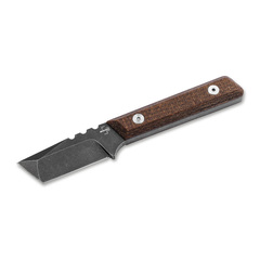 Фото Нож с фиксированным клинком Boker Thicker Clipper, сталь D2, рукоять микарта, коричневый