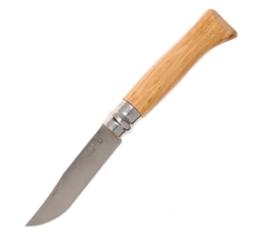 Фото Нож Opinel №8, нержавеющая сталь, рукоять дуб, 002021