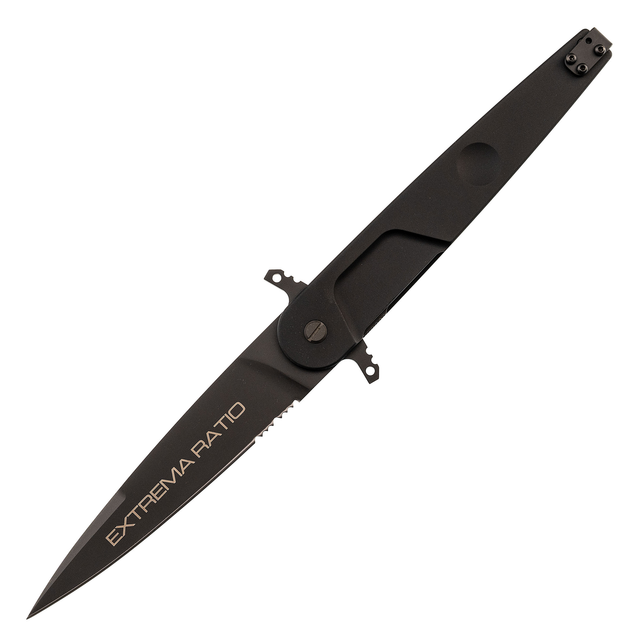 Складной нож Extrema Ratio BD4 LUCKY BLACK, сталь N690, рукоять чёрный алюминий