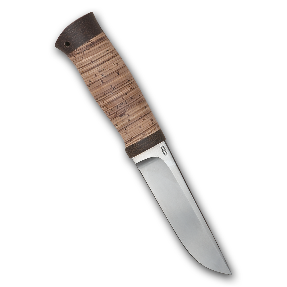 Нож Следопыт, АиР, береста, 95х18 темляк для складного ножа с бусиной obereg b r bronze