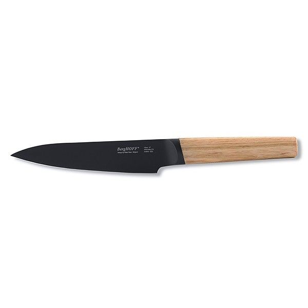 Нож поварской Ron 130 мм, BergHOFF, 3900012, сталь X30Cr13, дерево, коричневый