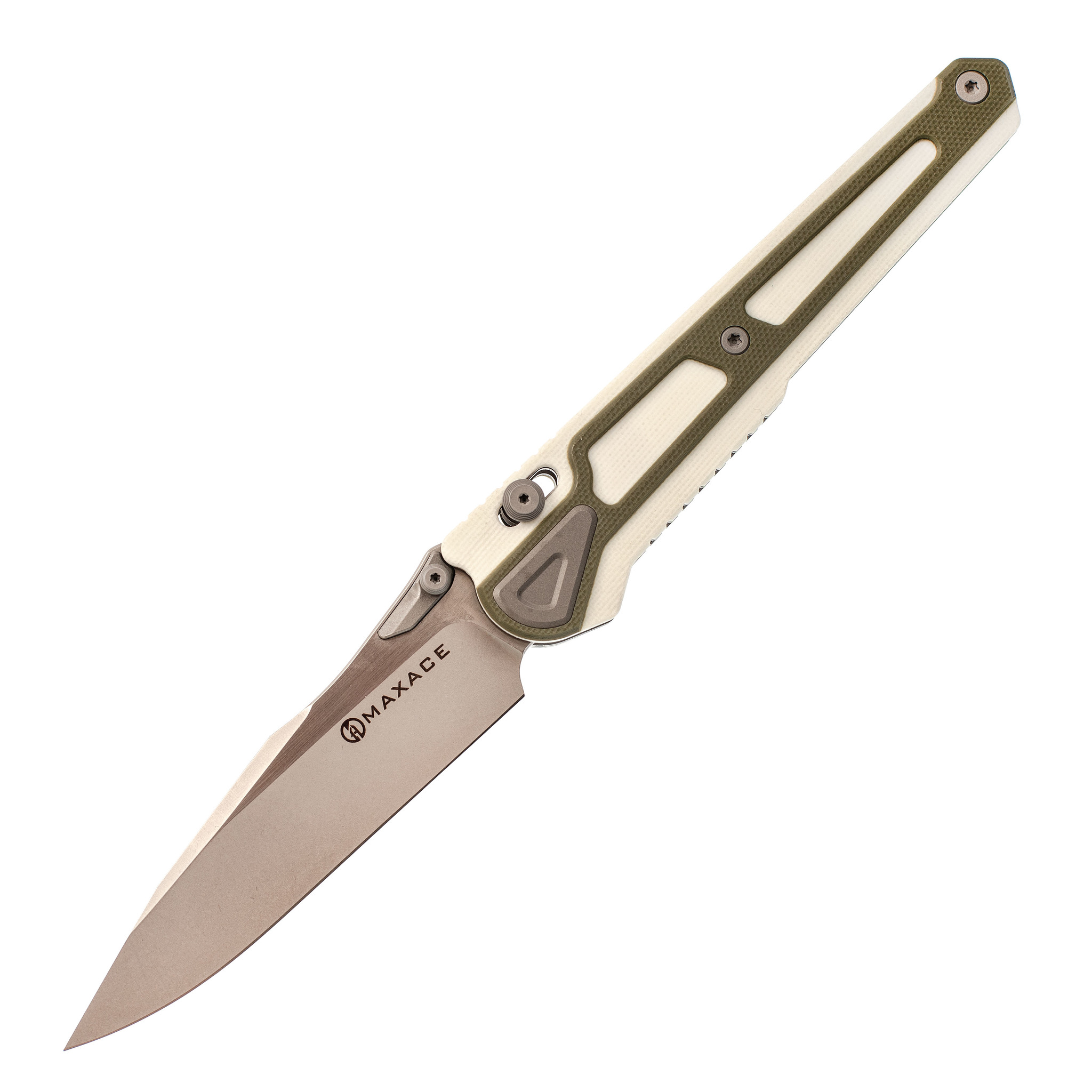 Складной нож Maxace Heron- K White, сталь Bohler K110 - фото 1