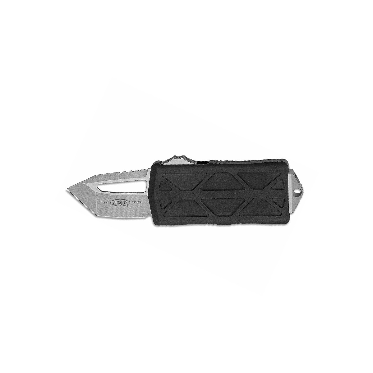 фото Автоматический выкидной нож-зажим для купюр microtech exocet mt_158-10, сталь bohler m390, рукоять алюминий