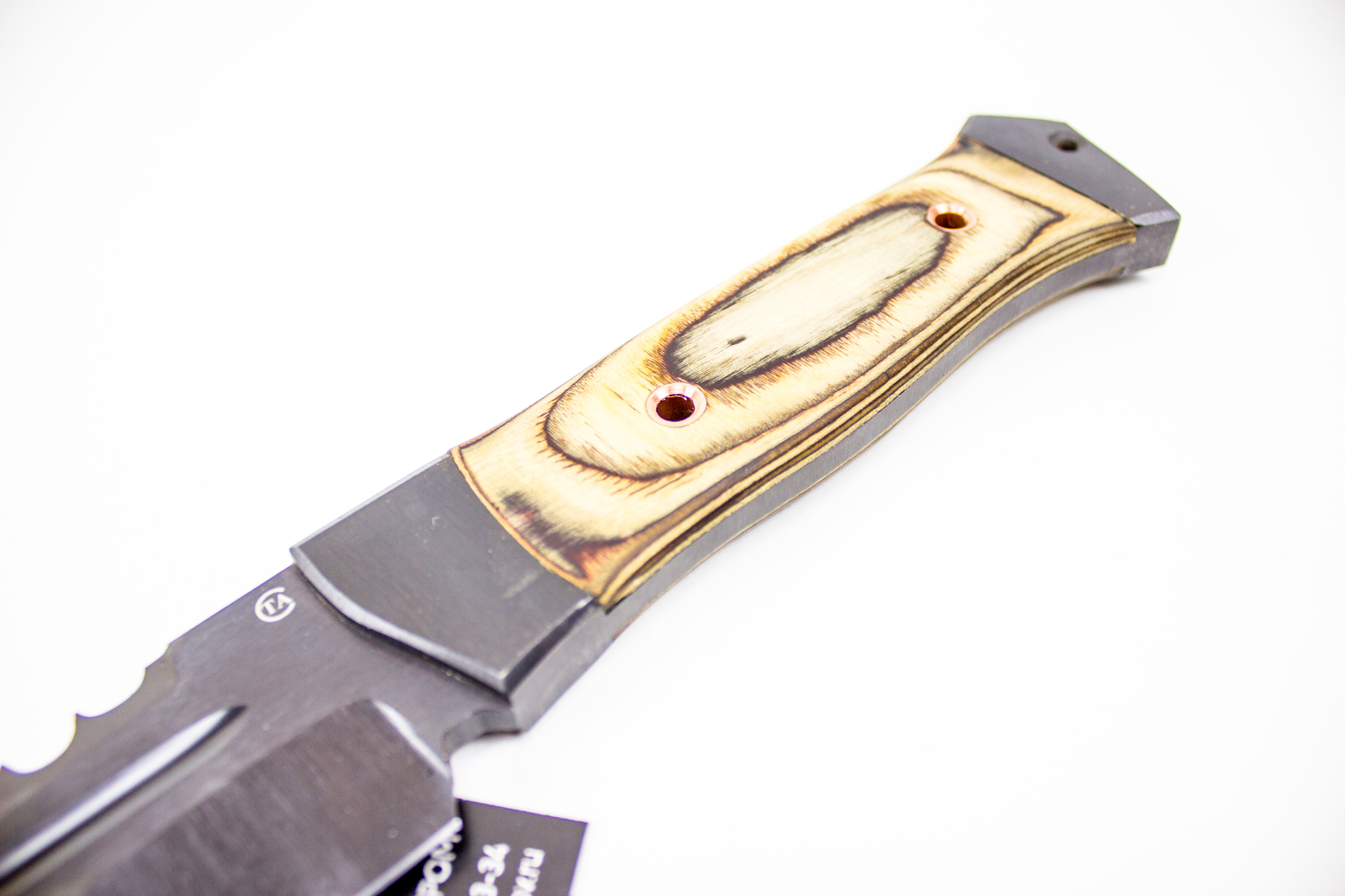 Нож Рембо-2, сталь 65Г, бакелитовая фанера от Ножиков
