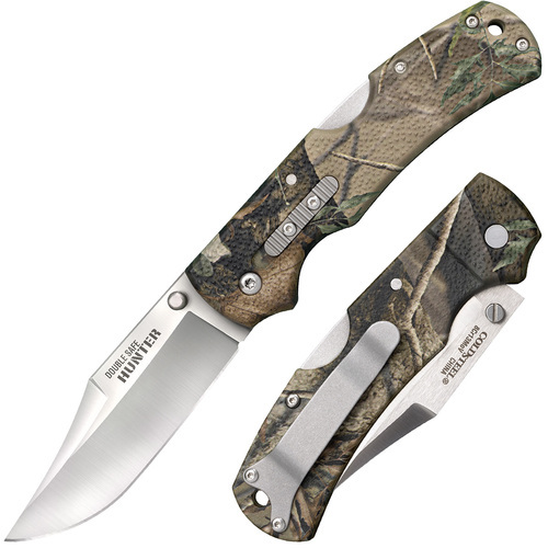 Нож складной Cold Steel Double Safe Hunter, сталь 8Cr13MoV, рукоять термопластик GFN, camouflage точилка карманная cold steel алмазная