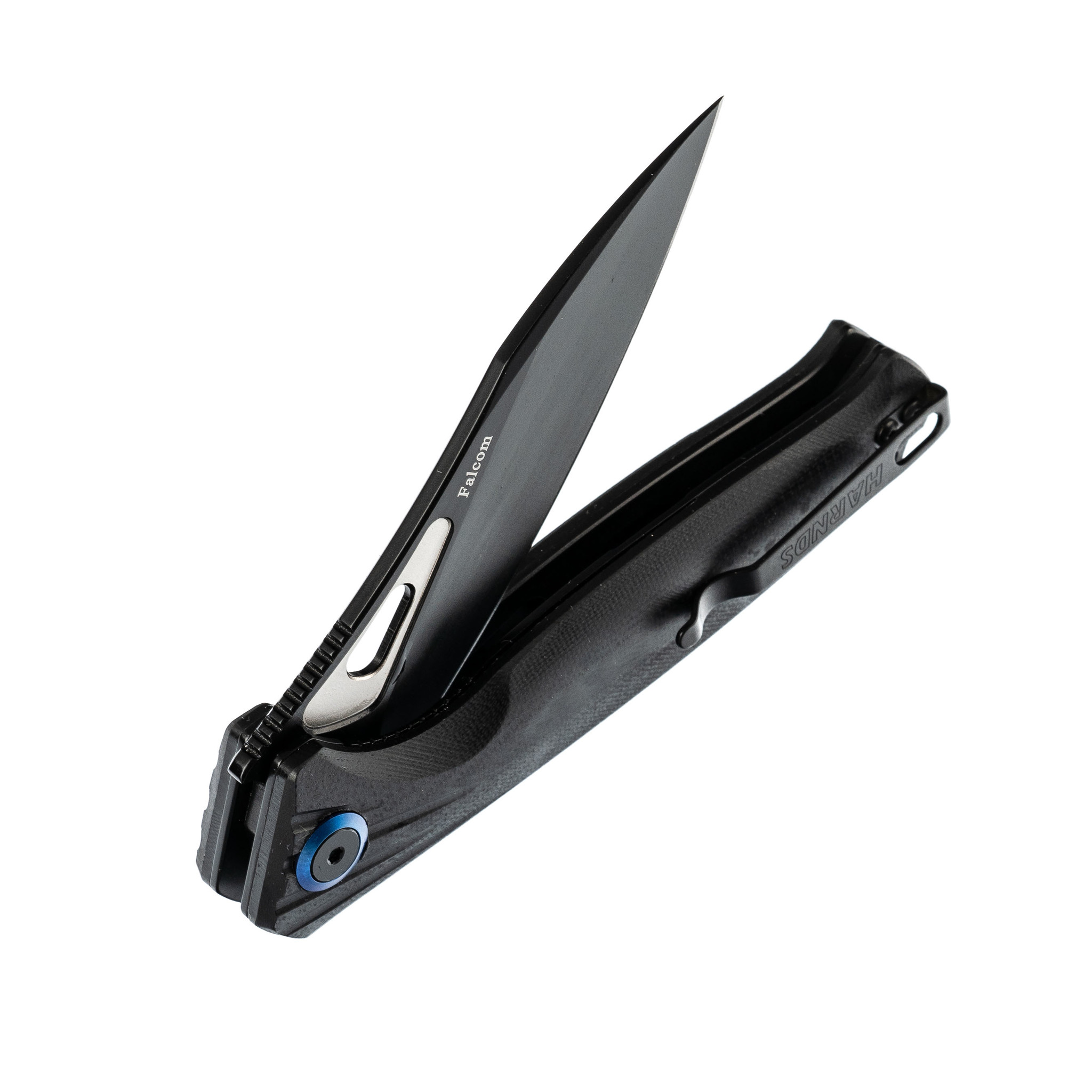 Складной нож HARNDS Falcon black, сталь BOHLER K110 - фото 4