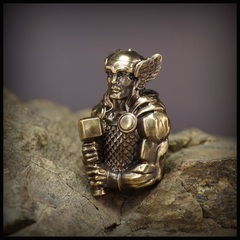 Фото Бусина для темляка Тор, латунь