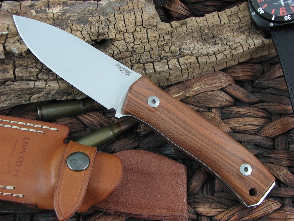 Нож Lionsteel M4 WN, сталь Bhler M390, рукоять ореховое дерево - фото 7