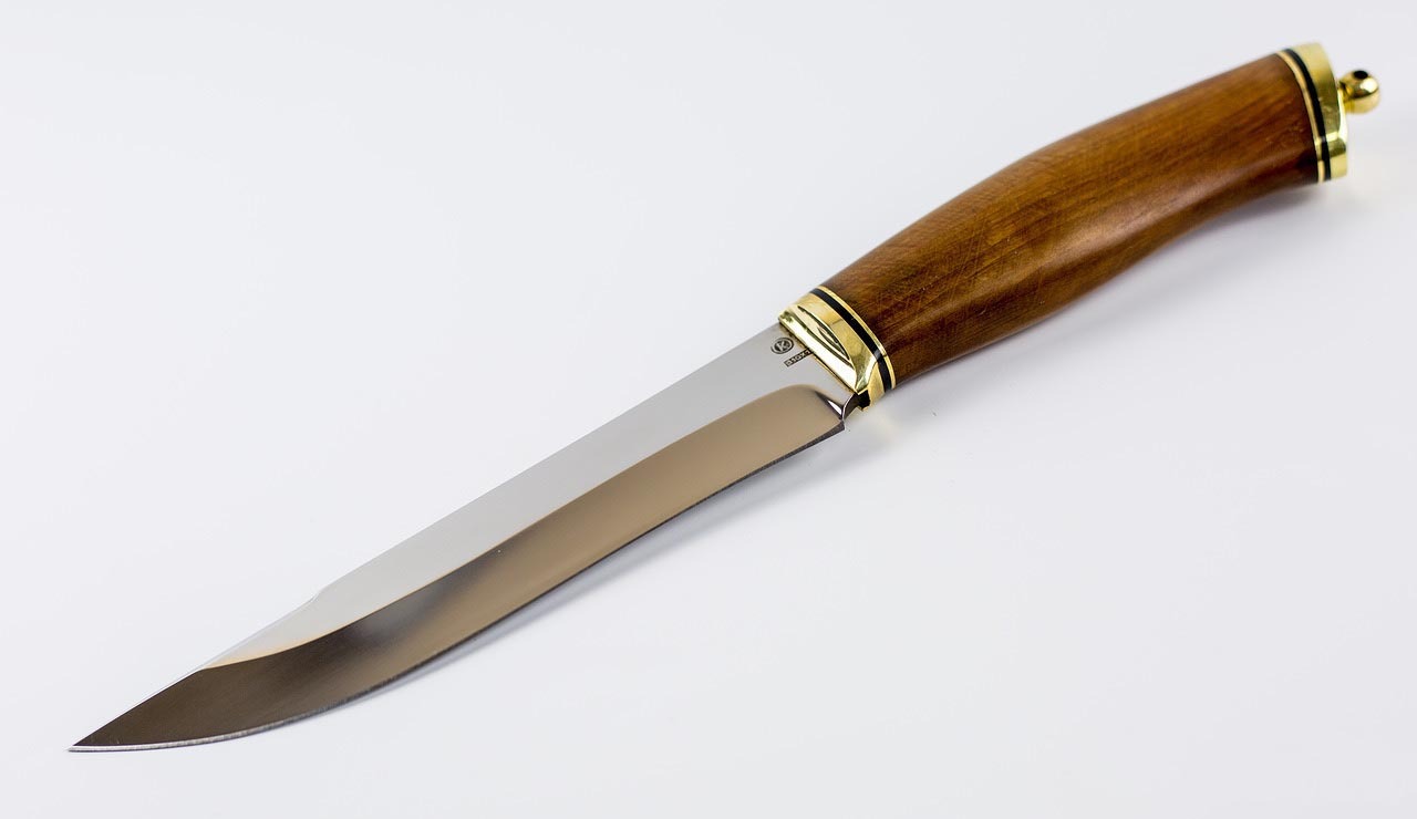 Нож Путник, сталь 110Х18, рукоять орех - фото 3