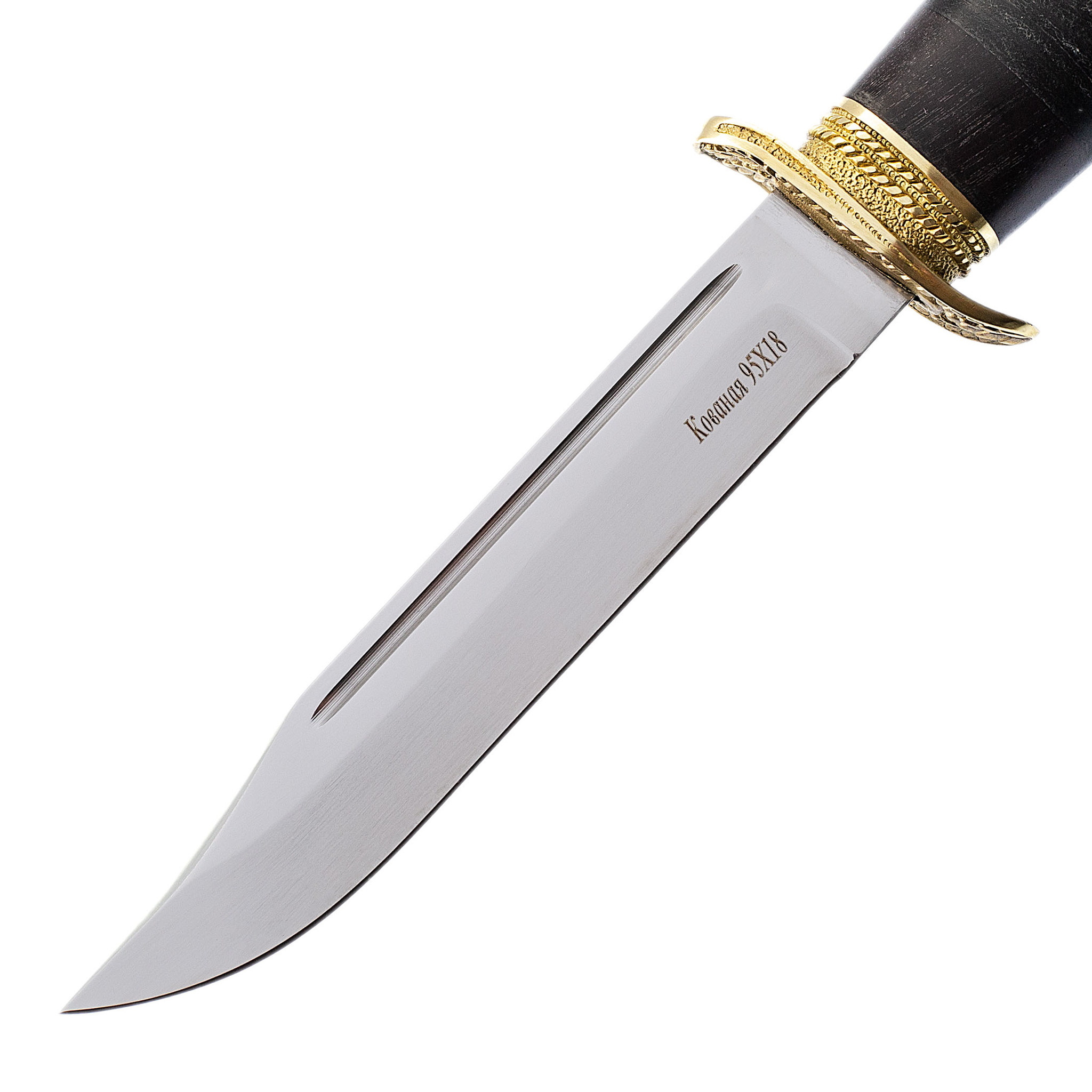 Нож Штрафбат, 95х18, латунь - фото 2