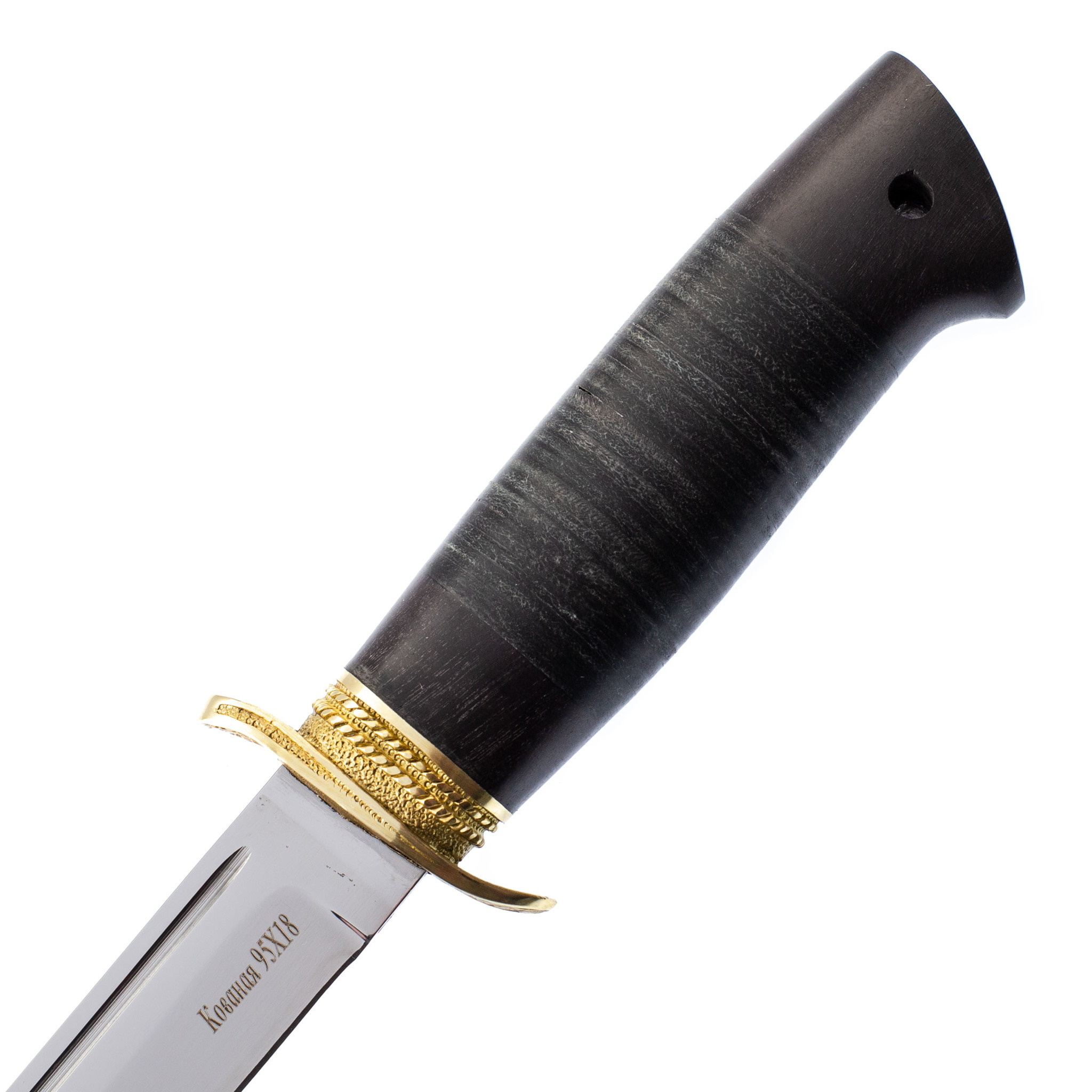 Нож Штрафбат, 95х18, латунь - фото 3