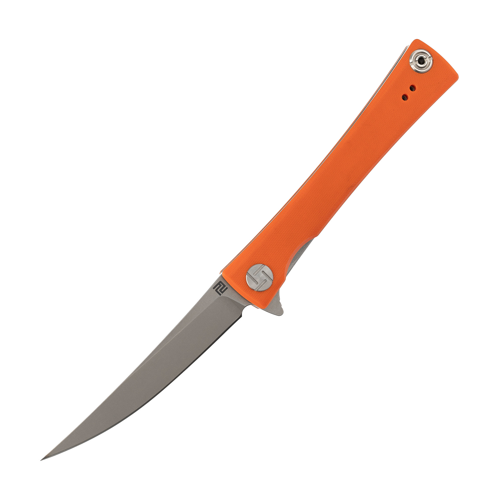 Складной нож Artisan Waistline, сталь D2, G10 Orange