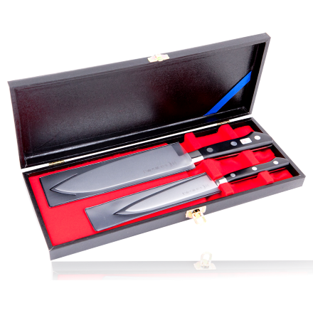 фото Набор из 2-х кухонных ножей, tojiro gift, dp-giftset-c, #8000, подарочной упаковке