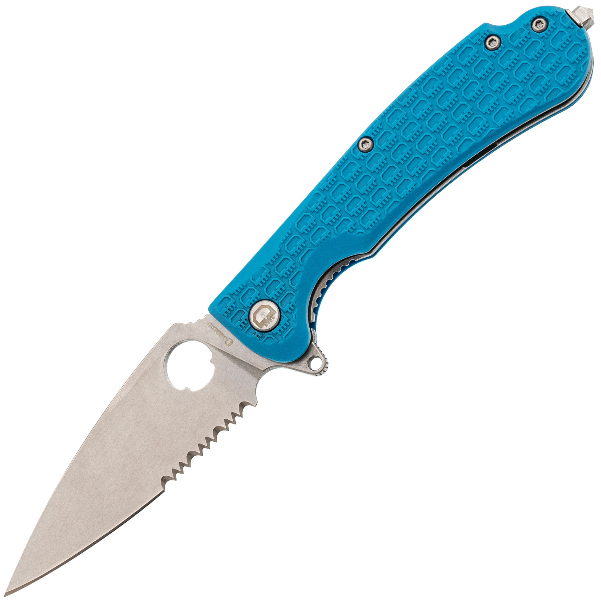 Складной нож Daggerr Resident Blue SW Serrated, сталь 8Cr14MoV, рукоять FRN